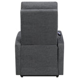 Howie Tufted Upholstered Power Lift Recliner Charcoal