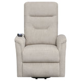 Henrietta Power Lift Recliner with Storage Pocket Beige