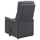 Herrera Power Lift Recliner with Wired Remote Charcoal