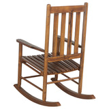 Annie Slat Back Wooden Rocking Chair White