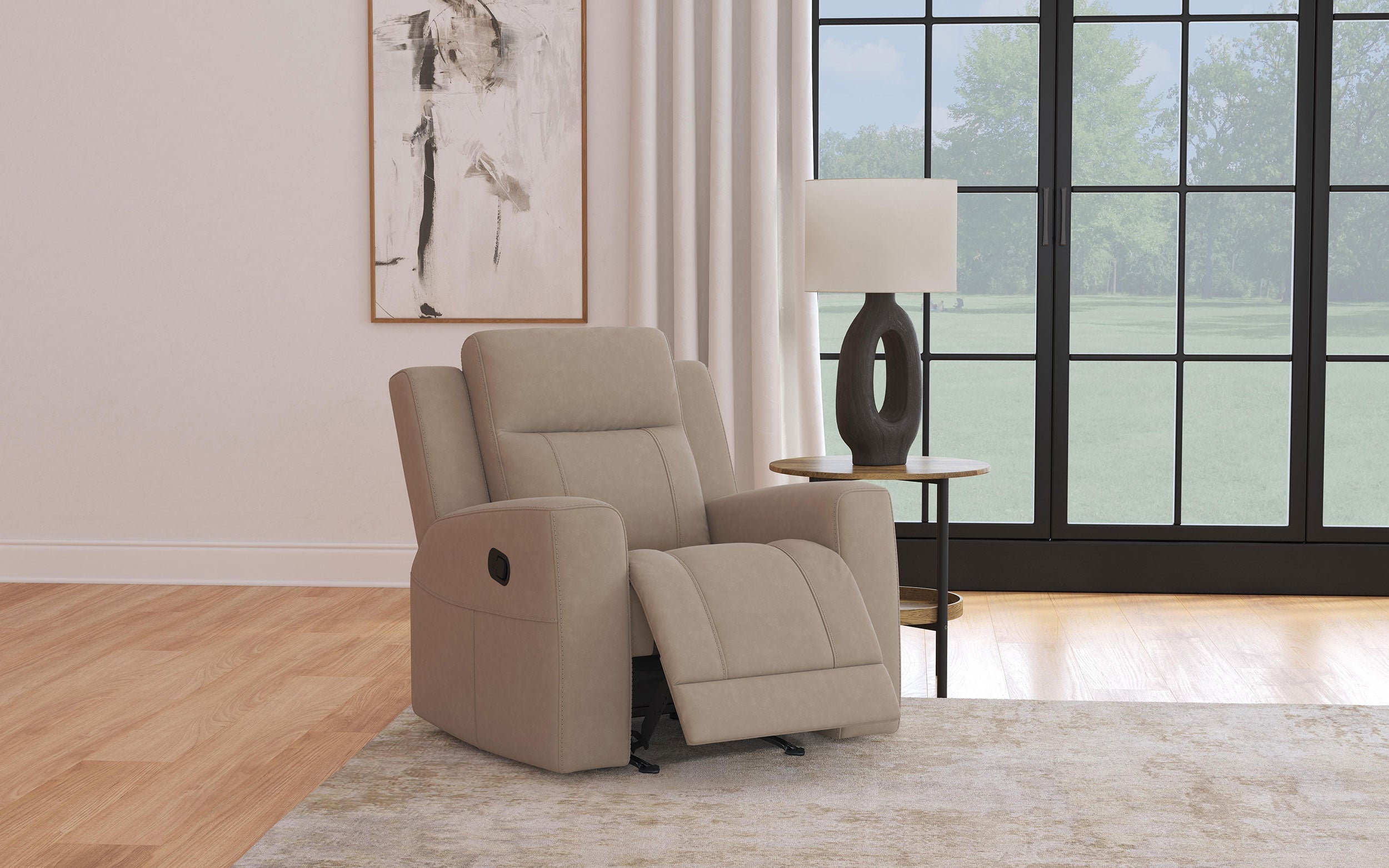 Brentwood Upholstered Recliner Chair Taupe