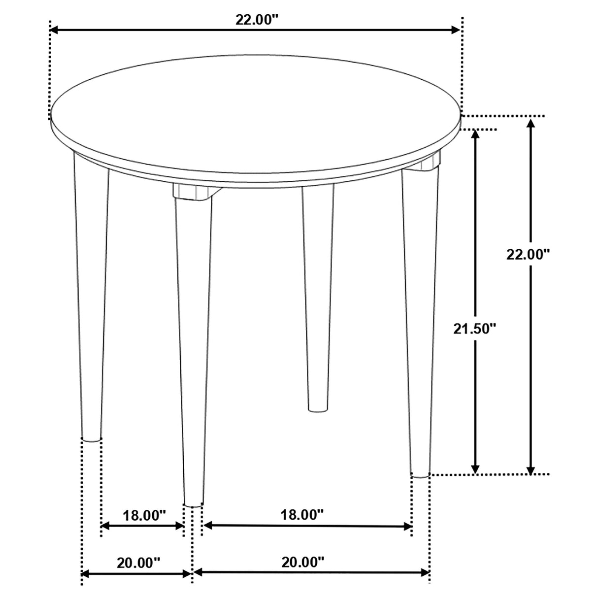 Aldis Round Marble Top End Table White and Natural