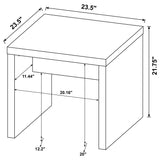 Lynette Square Engineered Wood End Table Mango