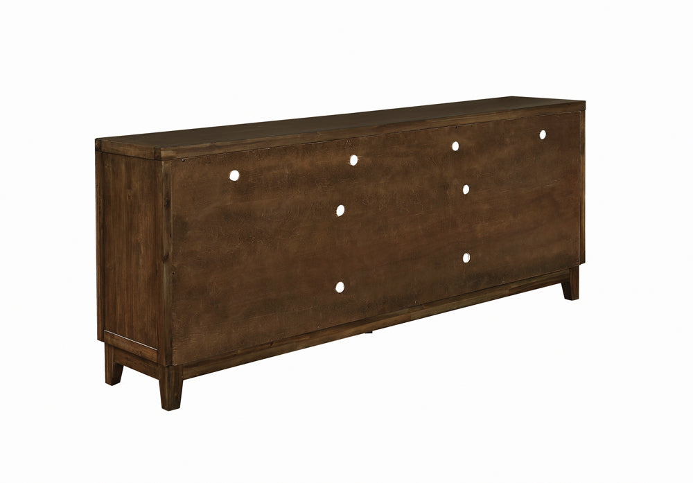 Asher 2-door Rectangular TV Console Rustic Mindy