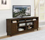 Asher 2-door Rectangular TV Console Rustic Mindy