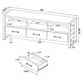 James 2-drawer Composite Wood 48" TV Stand Antique Pine