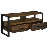 James 2-drawer Composite Wood 48" TV Stand Antique Pine