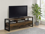 James 2-drawer Composite Wood 48" TV Stand Antique Pine