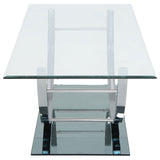 Danville U-shaped Coffee Table Chrome