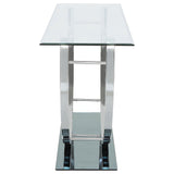 Danville U-shaped Sofa Table Chrome