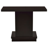 Reston Pedestal Sofa Table Cappuccino