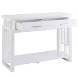 Schmitt Rectangular 2-drawer Sofa Table High Glossy White