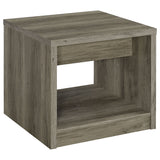 Felix 1-drawer Square Engineered Wood End Table Grey Driftwood