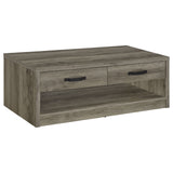 Felix 2-drawer Rectangular Engineered Wood Coffee Table Grey Driftwood