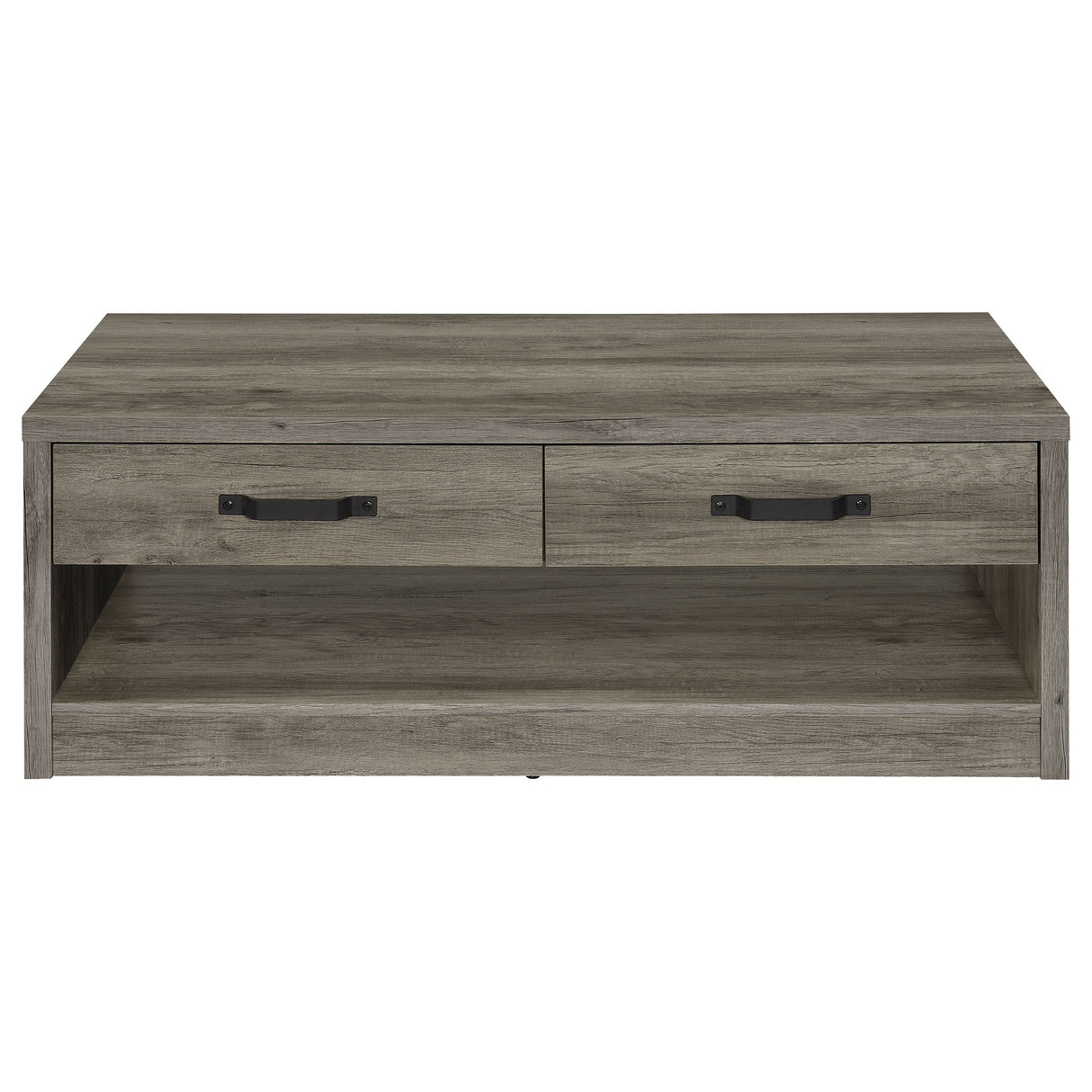 Felix 2-drawer Rectangular Engineered Wood Coffee Table Grey Driftwood