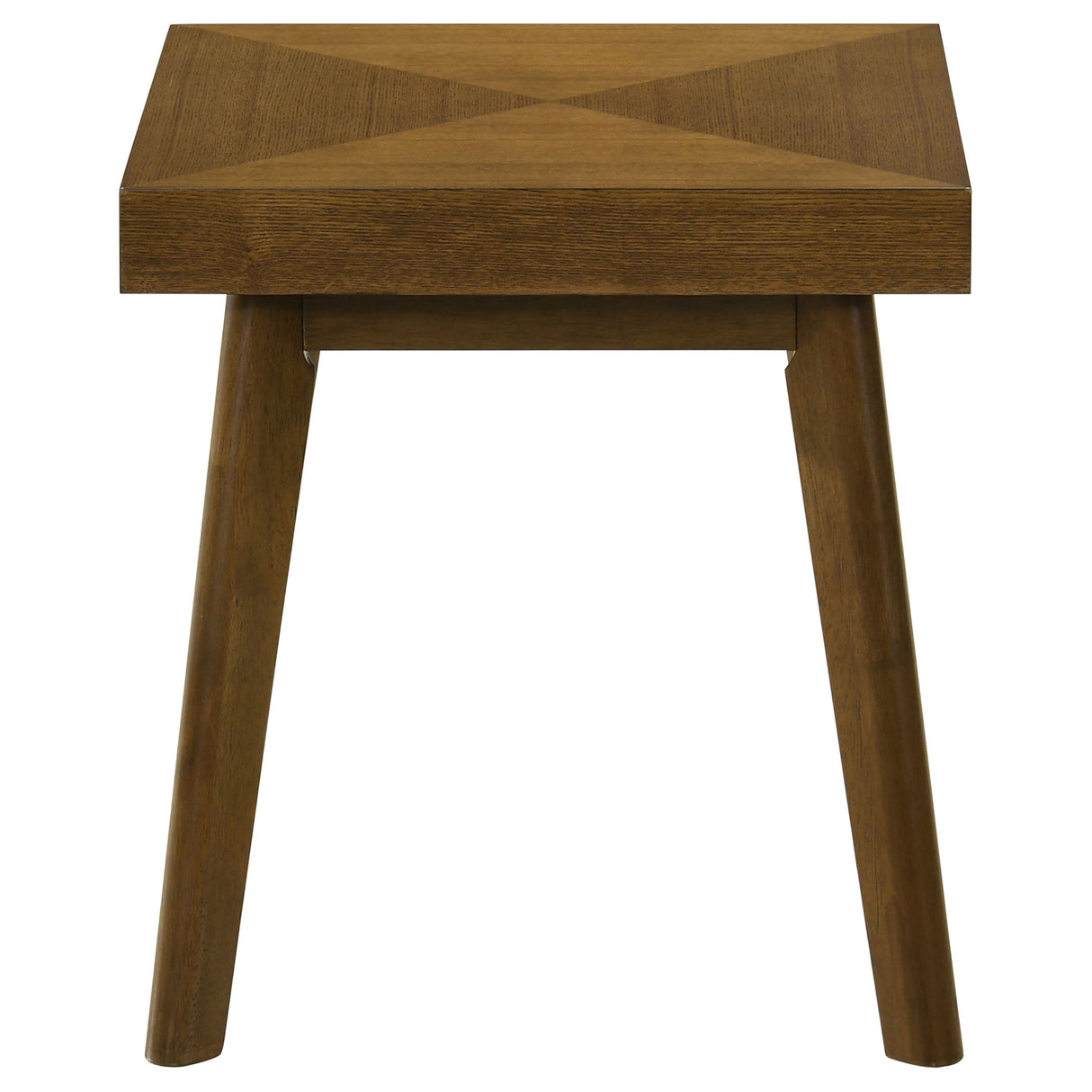 Westerly Square Wood End Table with Diamond Parquet Walnut