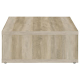 Frisco Square Engineered Wood Coffee Table Distressed Pine