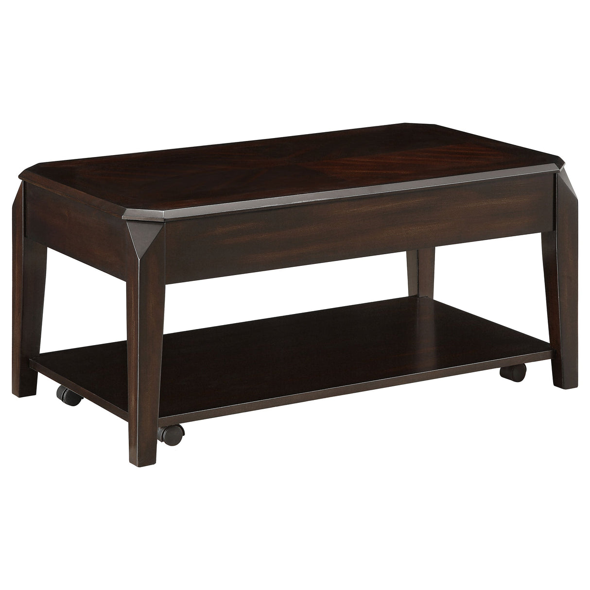 Baylor Lift Top Coffee Table with Hidden Storage Walnut