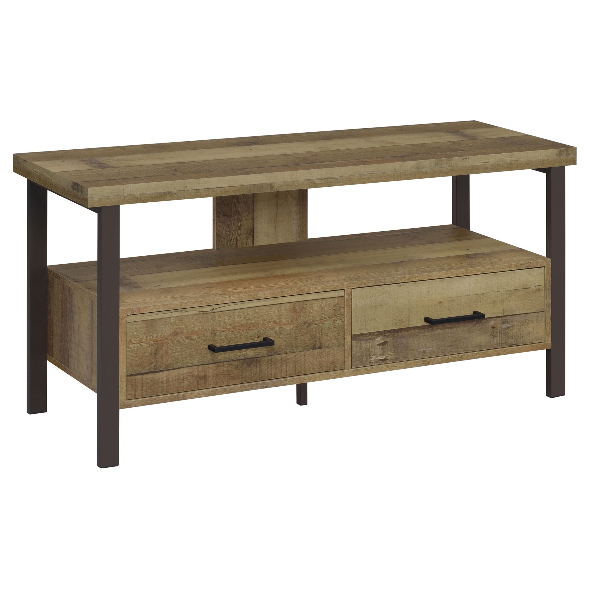 Ruston 48" 2-drawer TV Console Weathered Pine