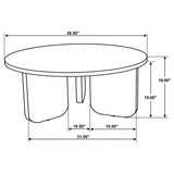 Dale Round Solid Mango Wood Coffee Table Brown