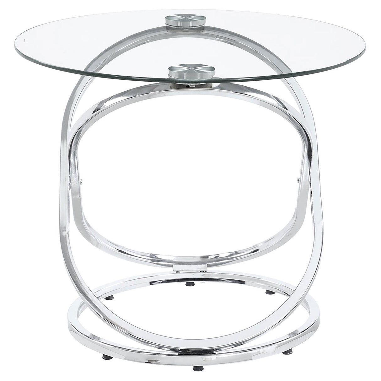 Warren 3-piece Occasional Set Chrome and Clear