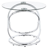 Warren 3-piece Occasional Set Chrome and Clear