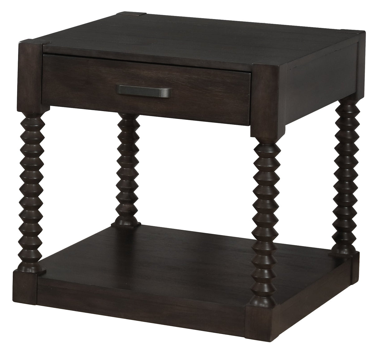 Meredith 1-drawer End Table Coffee Bean