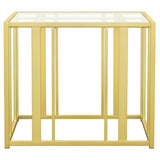 Adri Metal Frame End Table Matte Brass