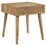 Zabel Square 1-drawer End Table Natural