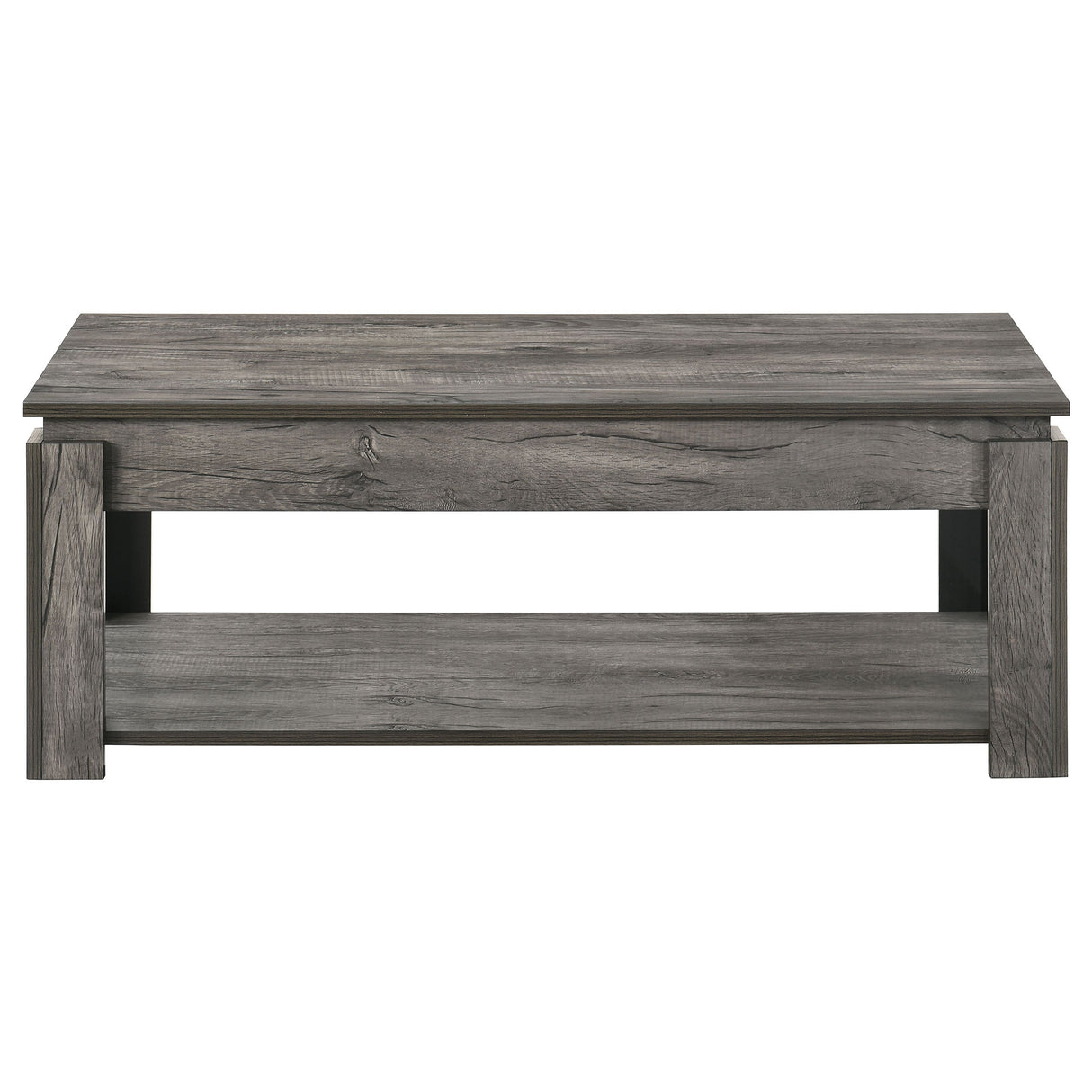 Donal 3-piece Occasional Set with Open Shelves Weathered Grey