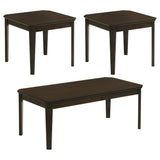 Amaro 3-piece Occasional Set Dark Brown