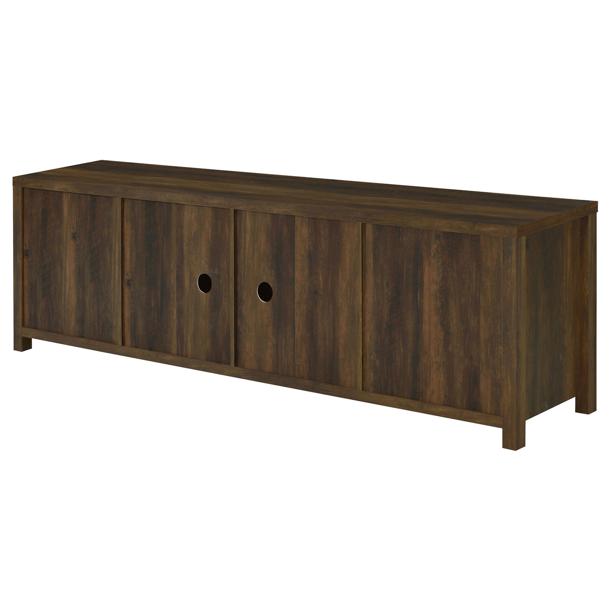 Madra Rectangular TV Console with 2 Sliding Doors