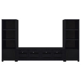 Jupiter 3-piece Entertainment Center 79-inch TV Stand Black