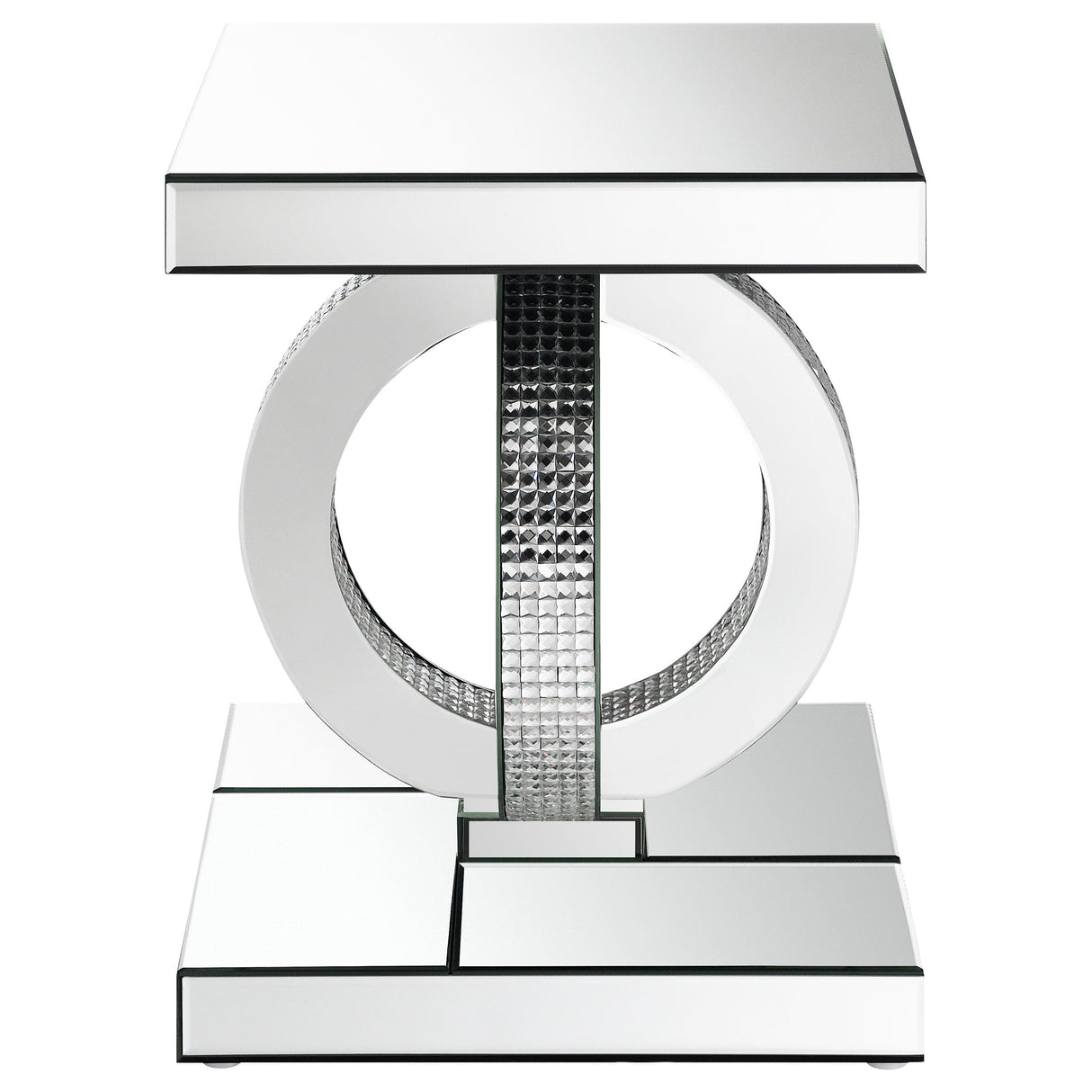 Breena Square End Table Mirror