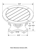 Morello Round Coffee Table with Pedestal Base Coffee