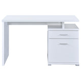 Irving 2-drawer Office Desk with Cabinet White