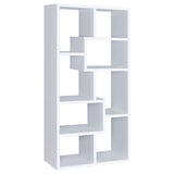 Theo 10-shelf Bookcase White