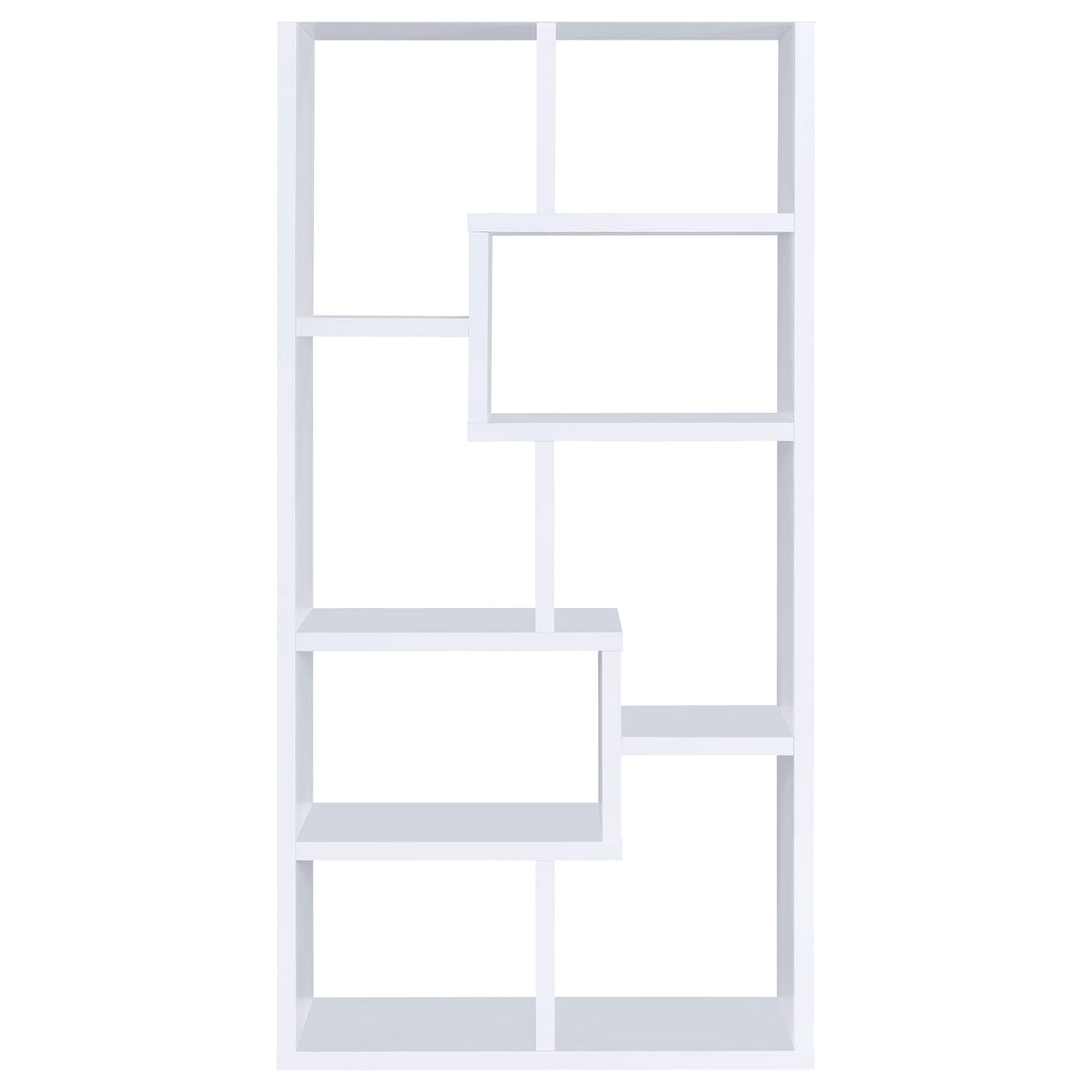 Theo 10-shelf Bookcase White