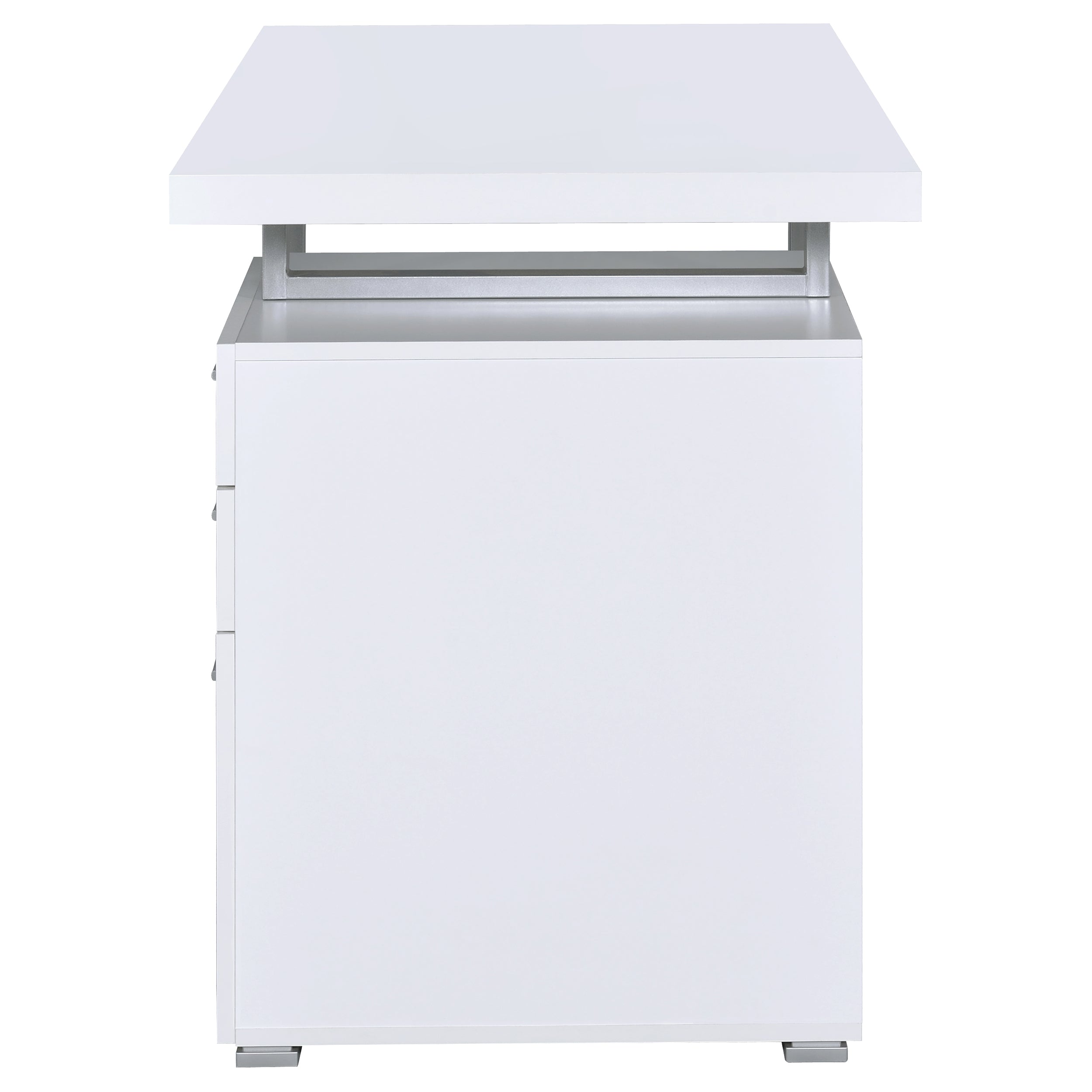 Brennan 3-drawer Office Desk White