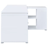 Yvette L-shape Office Desk White