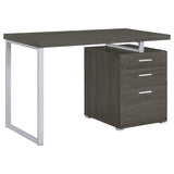 Brennan 3-drawer Office Desk Weathered Grey