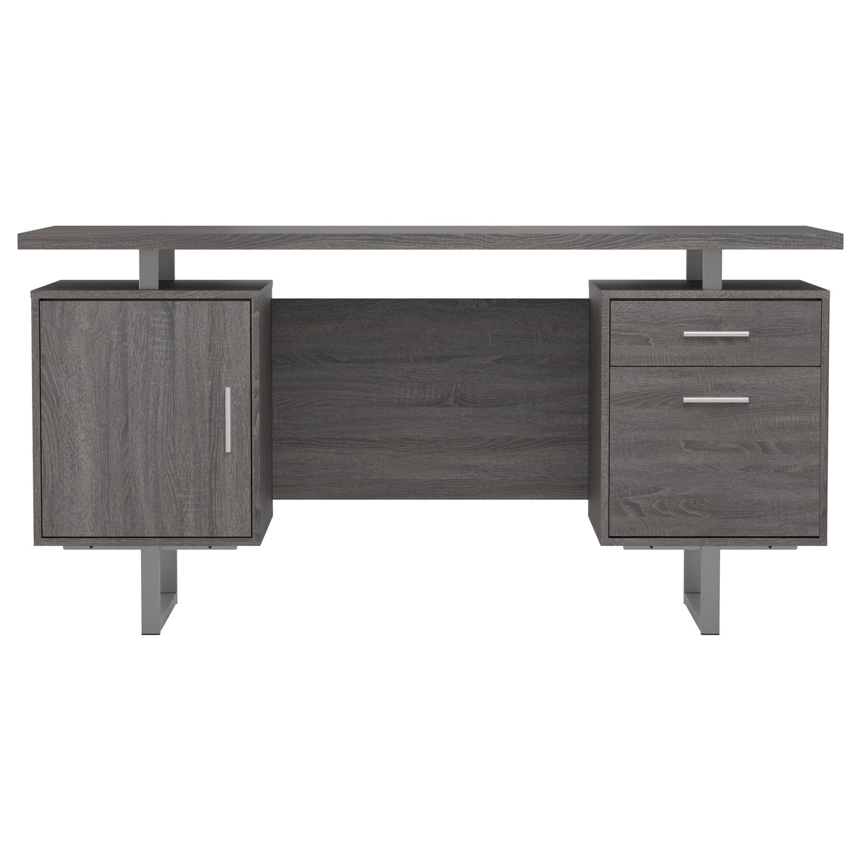 Lawtey Floating Top Office Desk Weathered Grey