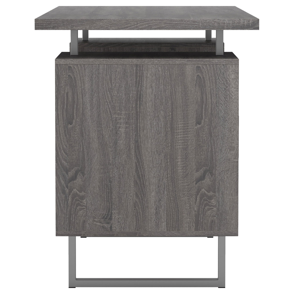 Lawtey Floating Top Office Desk Weathered Grey