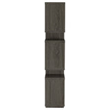 Reid 3-tier Geometric Bookcase Weathered Grey