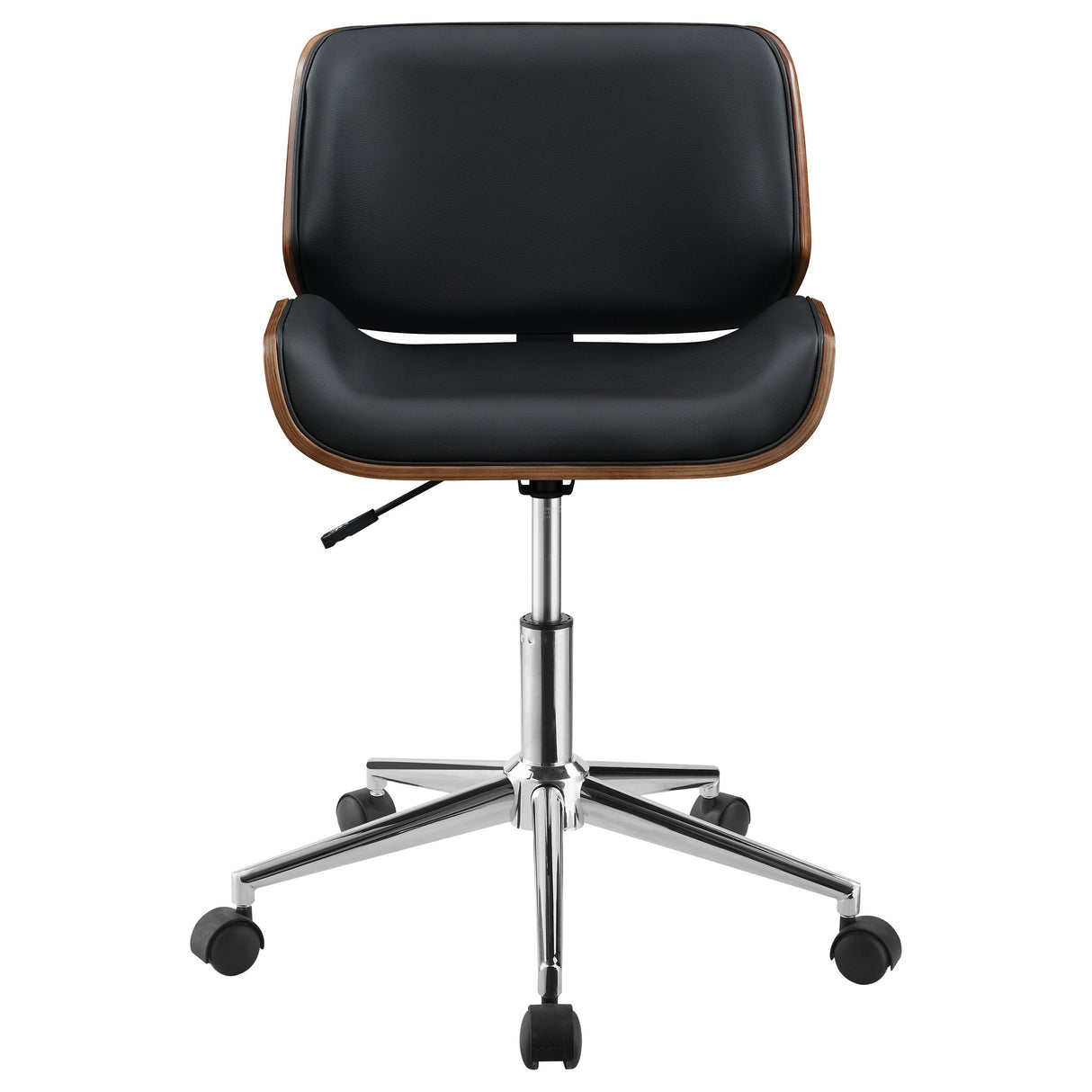 Addington Adjustable Height Office Chair Black and Chrome