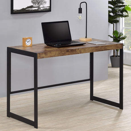 Estrella Writing Desk Antique Nutmeg and Gunmetal