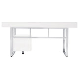 Whitman 4-drawer Writing Desk Glossy White