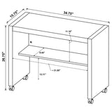 Skeena Mobile Return with Casters Cappuccino