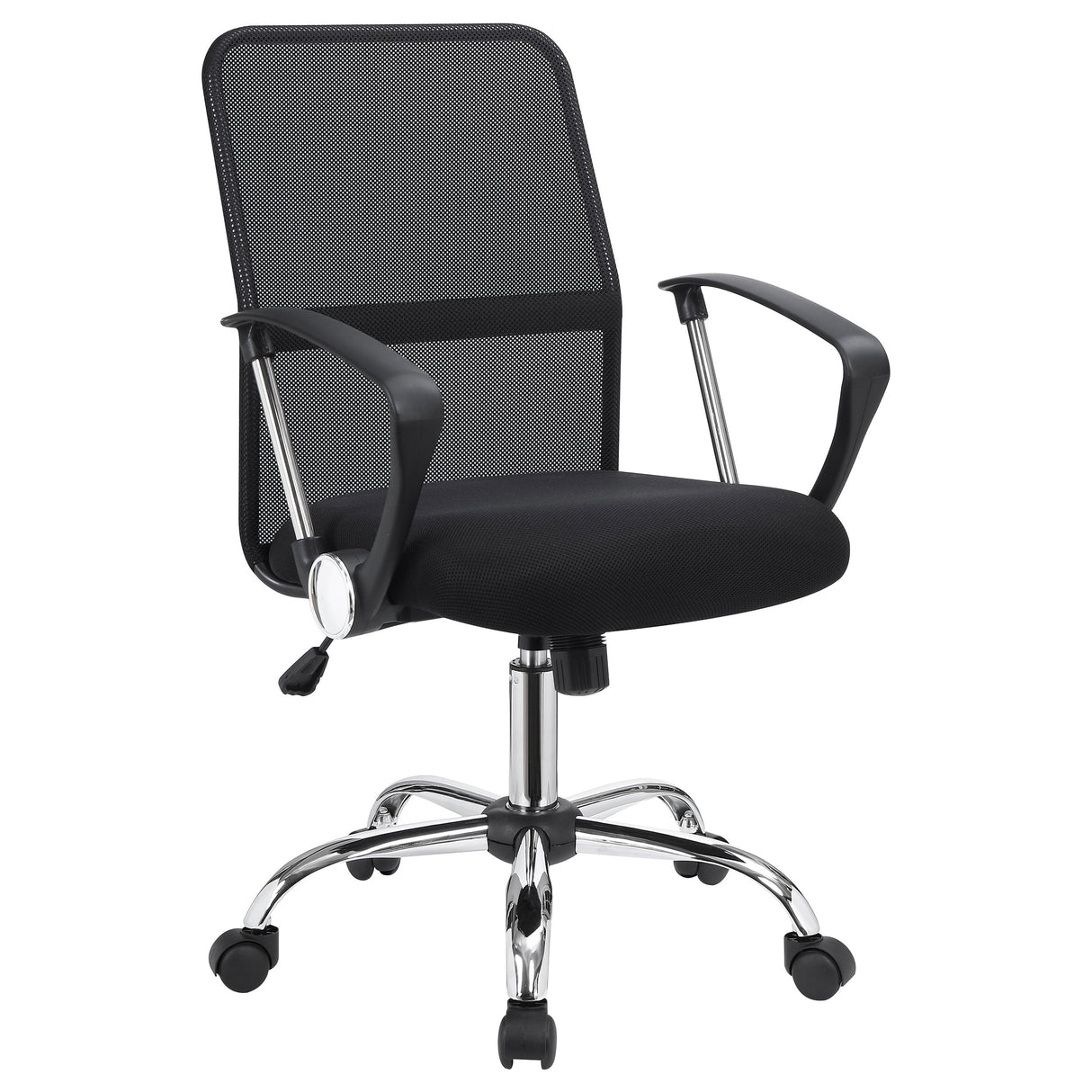 Gerta Office Chair with Mesh Backrest Black and Chrome