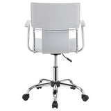 Himari Adjustable Height Office Chair White and Chrome